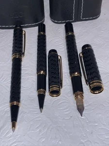 3 WATERMAN 18K/ 750 Gold Opera Fountain Pen 62106/ Rollerball & Ballpoint Pen - Picture 1 of 24