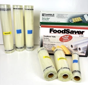Original Food Saver Vakuumversiegelung Beutel Rollen Posten 11" und 7,5" Siehe Details - Bild 1 von 7