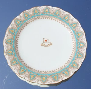 RED STAR LINE WHITE STAR & RMS TITANIC INTEREST 1ST CLASS CROWN 9" PLATE C-20'S - Picture 1 of 7