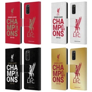 LIVERPOOL FC LFC 2020 CHAMPIONS PU LEATHER BOOK WALLET CASE FOR SAMSUNG PHONES 2 - Picture 1 of 10