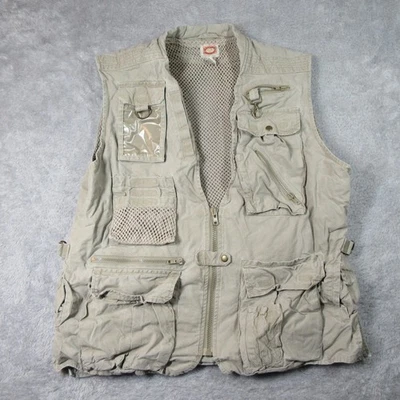 Chaleco Safari Banana Republic De Colección Para Hombres XL Bronceado Utilitario Multi Bolsillo Pesca Años 90 Foto 1 de 4