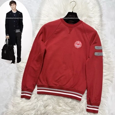 Auténtica sudadera Louis Vuitton parcheada a rayas S rojo tejido suéter Foto 1 de 4