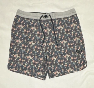 Ronin Boardshorts Herren Gr. 36 blau geometrisch Blumen Hybrid Shorts Schwimmen Training - Bild 1 von 10