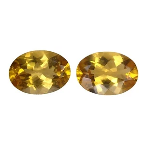 9.48 Cts Yellow natural beryl ( heliodor ) oval loose gemstones - Picture 1 of 2