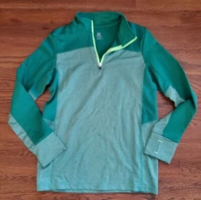 C9 by Champion Boys Medium 8/10 green long-sleeved athletic shirt - Image 1 of 4