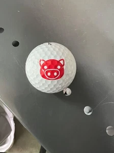 LOGO GOLF BALL-(1) ORIGINAL RED PIG FACE-PROV BALL‼️ - Picture 1 of 1