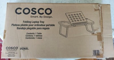 COSCO Folding Activity Tray LAPTOP, Bed Table Food Table Black Cup Phone Holder - Image 1 of 4