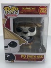Funko POP! Movies Dreamworks Kung Fu Panda Po with Hat #252 Vinyl Figure DAMAGED