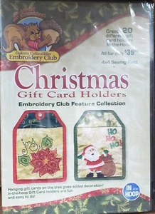 dakota collectibles Christmas Gift Card Holder machine embroidery cd f70444 - Picture 1 of 2