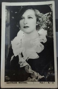 Chile Tobacco Card Polo I-14 Gertrude Michael