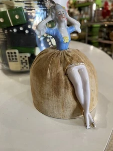 1900's Classic HALF DOLL PIN CUSHION With Legs arms Up & 100% ORIGINAL Germany - Picture 1 of 8