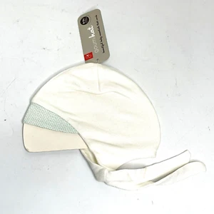 Authentic Goumi Hat 0-3 Months 6-15lbs White Green new with tags - Picture 1 of 5
