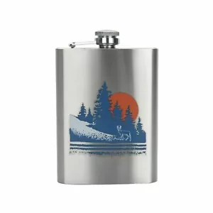 Stainless Steel Flask with Attached Cap and Easy-pour Funnel - Ozark Trail - Bild 1 von 4