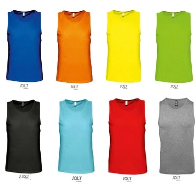 SOL´S Herren Tank-Top Trägershirt Shirt Tanktop Muskelshirt Baumwolle Übergröße S-5XL