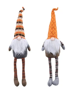 24 Zoll Plüsch Herbst Wichtel Regal Sitter baumelnde Beine LED beleuchtete Nase B/O 72421 *wählen - Bild 1 von 13