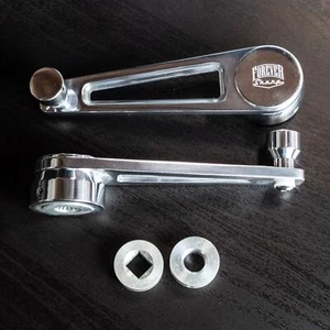 Bielas de ventana de vehículo cromadas pulidas universales (2 incluidas) C10, S10, coche Chevy - Imagen 1 de 1