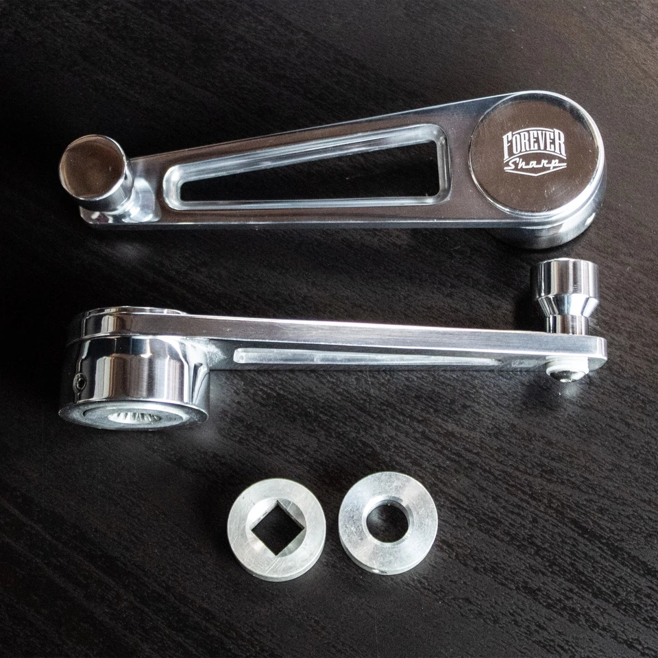 Universal Polished Chrome Vehicle Window Cranks (2 Included) C10, S10, Chevy Car - Image 1 of 1