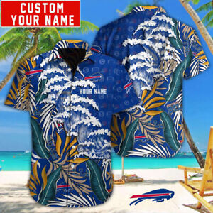 SUPER SALE Buffalo Bills Hawaiian Shirt Sea Waves Tropical Beach Shirt Custom