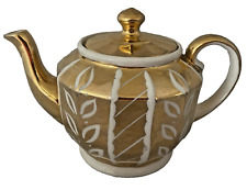 Vintage Price Kensington Gold Lustre Teapot - VGC  - Leaf design - FREE POSTAGE