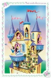 DISNEY PRINCESSES CASTLE PRINCESS NEW POSTER Cinderella - Picture 1 of 1