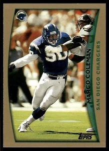 1998 Topps #125 Marco Coleman San Diego Chargers Football Card - Picture 1 of 2
