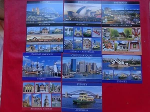 SYDNEY AUSTRALIA POSTCARDS X 11 UNUSED--FREE POSTAGE AUSTRALIA - Picture 1 of 12