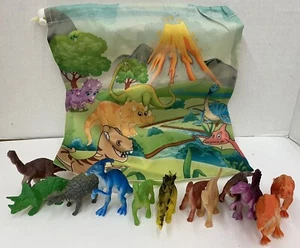 "JUEGO DE 12 FIGURAS DE DINOSAURIOS DE JUGUETE SURTIDO 4"" DINOSAURIOS TAMAÑO CON BOLSA DE DINOSAURIOS" - Imagen 1 de 3