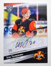 2020-21 Sereal KHL Autograph Jokerit Helsinki #JOK-A08 Eeli Tolvanen 01/15