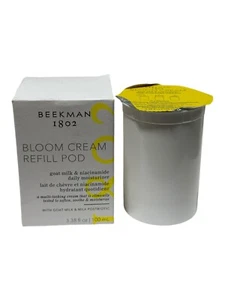 BEEKMAN 1802 Bloom Cream REFILL POD Daily Moisturizer With Goatmilk 3.38 oz - Picture 1 of 5