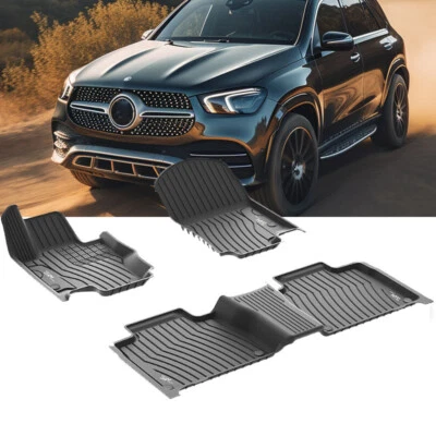 Juego de alfombrillas de 3W 2 filas para Mercedes-Benz GLE 2020-2025-Revestimientos de goma NUEVO Foto 1 de 4