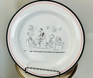 The New Yorker Keramik Teller - "Darf ich den teuersten Wein vorschlagen..." - Bild 1 von 2