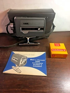 Cámara de película Bell & Howell Super 8 430 con estuche, película, manual, bonita - Imagen 1 de 23
