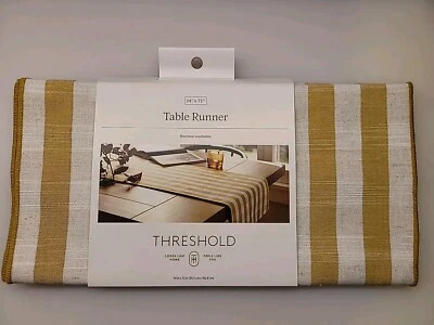 Threshold Table Runner Yellow Standard 100 by OEKO- TEX  14 in X 72” Holiday - Image 1 of 4