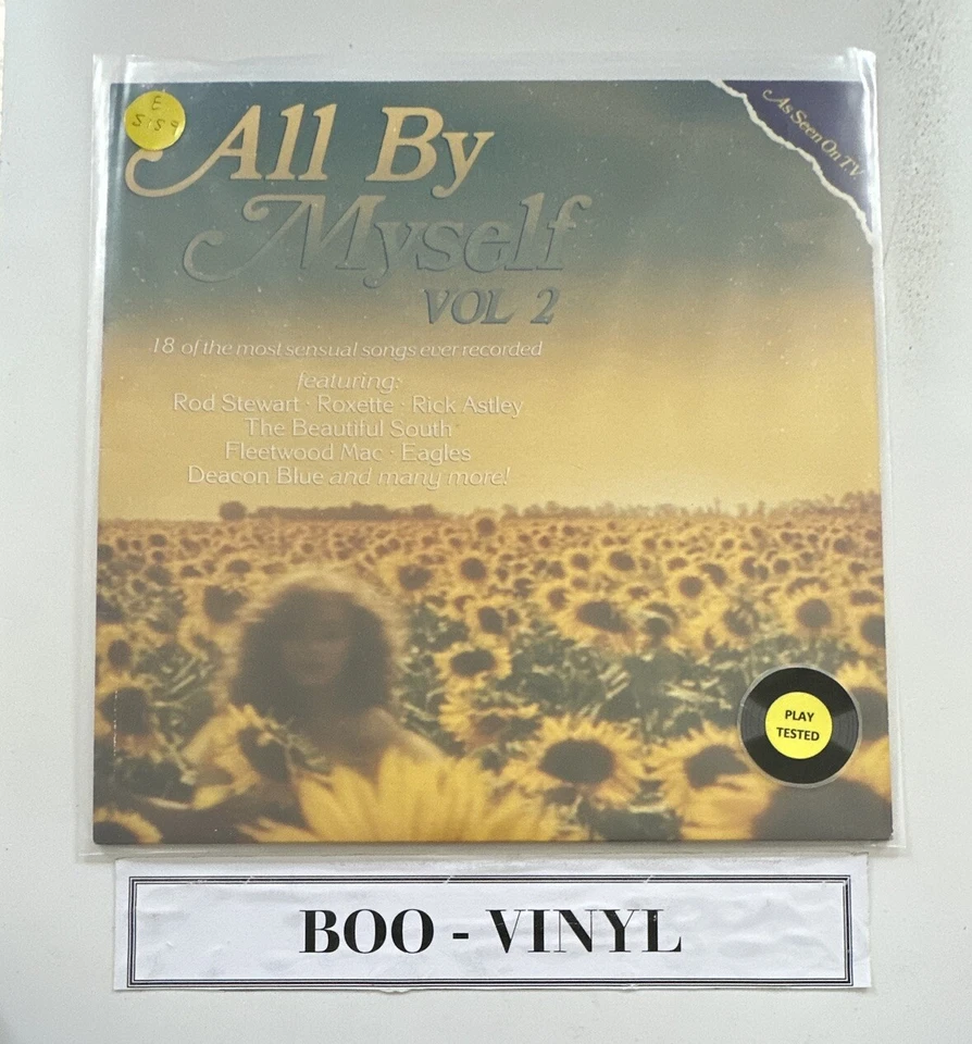 Various - All By Myself Vol. 2 Lp Vinyl Record Love Songs EX / EX Condition - Imagem 1 de 4