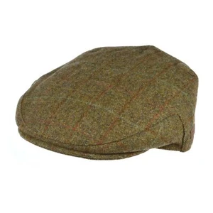Tweed Flat Cap Green Fully Lined Major Wear - Picture 1 of 1