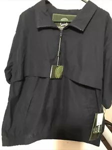 Weatherproof Garment Fishing Vest Shirt (XL) 1/4 zip up-Navy Blue - Picture 1 of 5