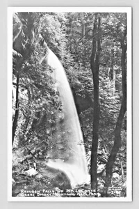 Rppc SMOKEY MTS RAINBOW FALLS MT. FOTO REAL CLINE LE CONTE, TENNESSEE, 1930-50  - Imagen 1 de 2