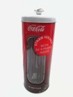 Coca-Cola Metal Straw Dispenser Holder Drink Coca-Cola in Bottle with straws