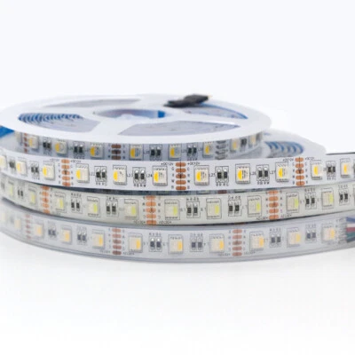 5M 5050 RGBW 4-in-1 Chip RGBW RGB+ White LED Strip Light Waterproof Lamp 12V 24V - Image 1 of 4