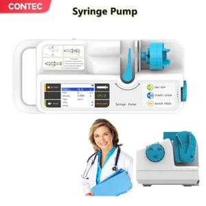 CE Portable LCD Syringe Infusion Pump real-time alarm rechargable battery,CONTEC - Picture 1 of 18