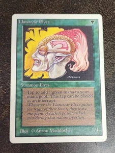 1x Llanowar Elves common creature card - Unlimited - NM/VG - Picture 1 of 1