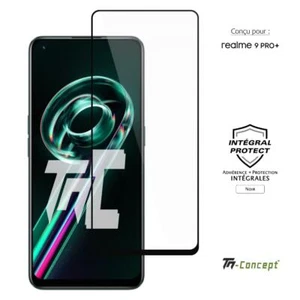 TM-Concept® Verre trempé intégral pour Realme 9 Pro Plus - Noir - Adhérence 100% - Imagen 1 de 7