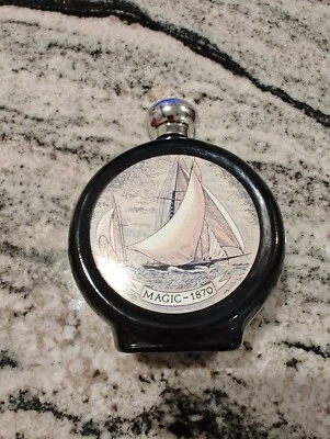 Vintage OLD SPICE Frasco Comemorativo Decantador MAGIC-1870 Pós-barba 6 Oz Vazio - Imagem 1 de 4