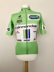 Paris Nice 2013 Green Jersey Cannondale worn & signed by Elia Viviani Giro - Picture 1 of 6