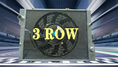 3 РЯДА алюминиевый радиатор + вентилятор для Audi 80 / 90 купе Quattro 2.0 2.2 2.3 1988-1992 - Изображение 1 из 4