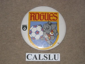 VINTAGE 1978 - 1980 MEMPHIS ROGUES ☆RARE☆ 6" NASL SOCCER PIN BUTTON - Picture 1 of 1