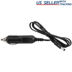(Paquete de 5) Cable cargador adaptador de alimentación para automóvil de 12 V CC 5,5 x 2,1 mm 5X - Imagen 1 de 3
