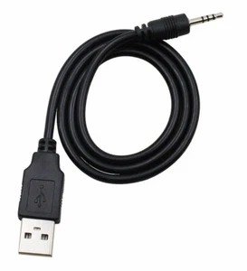 CABLE DE ALIMENTACIÓN DE CARGA USB de 2,5 mm para auriculares JBL Synchros E40BT/E50BT J56BT 2 pies - Imagen 1 de 2