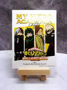 Pegatina de café My Hero Academia Tower Records (plana) - Japón - Imagen 1 de 3
