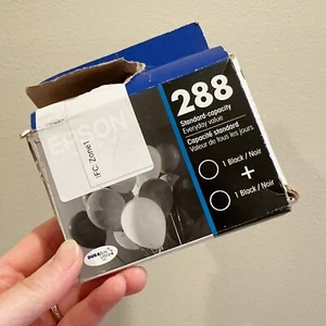 EPSON 288 Standard Capacity Black Ink Cartridge Expires 2025 NEW Sealed Bundle - Picture 1 of 5